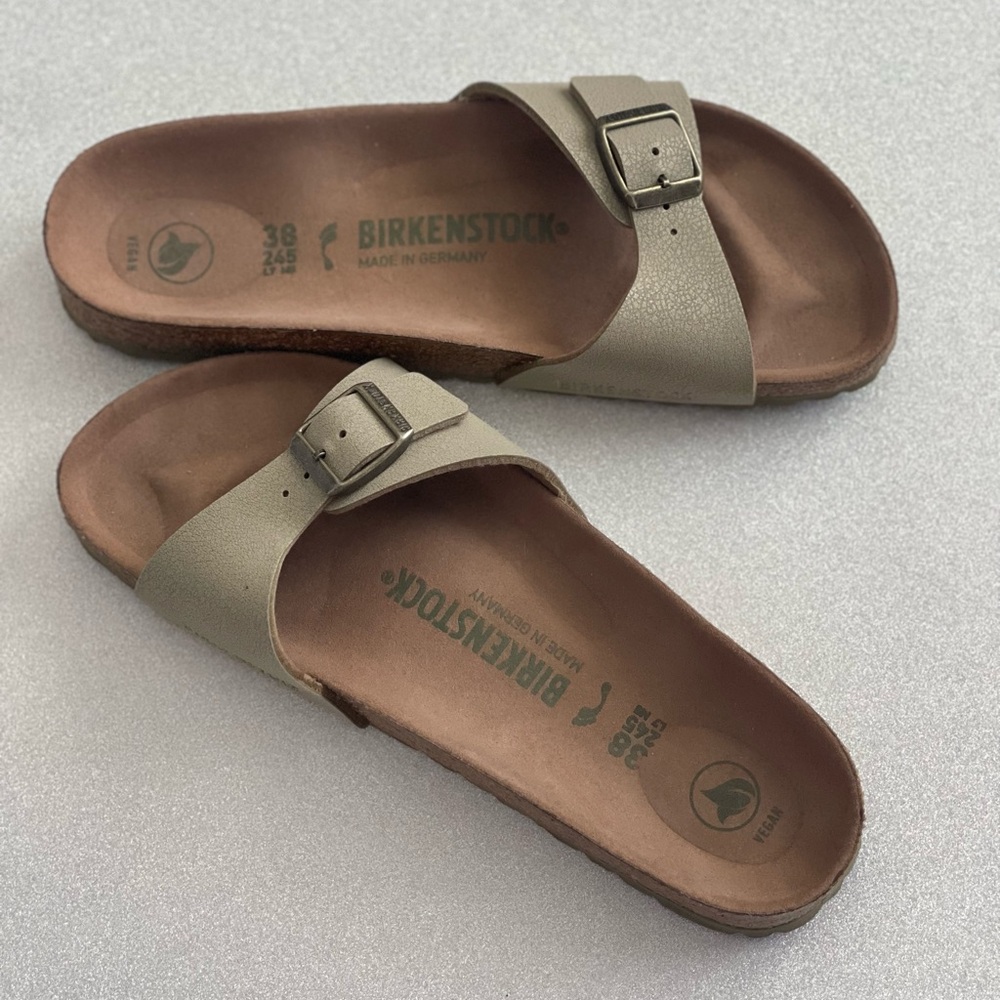 Birkenstock Khacki Sandals with Contoured Footbed